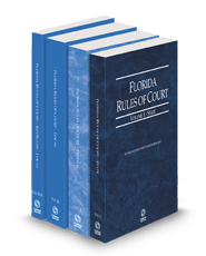 Florida Rules of Court - State, Federal, Local and Local KeyRules, 2024 ed. (Vols. I-IIIA, Florida Court Rules)