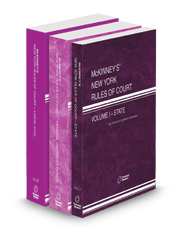 McKinney’s New York Rules of Court - State, Federal District, and Local, 2025 ed. (Vols. I-III, New York Court Rules)