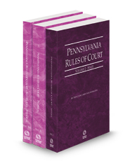 Pennsylvania Rules of Court - State, Federal and Federal KeyRules, 2024 revised ed. (Vols. I-IIA, Pennsylvania Court Rules)