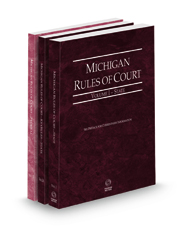Michigan Rules of Court - State, State KeyRules, and Federal, 2023 ed. (Vols. I-II, Michigan Court Rules)