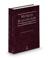 Michigan Rules of Court - State and State KeyRules, 2023 ed. (Vols. I & IA, Michigan Court Rules)