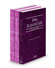 Iowa Rules of Court – State, Federal and Federal KeyRules, 2025 ed. (Vols. I-IIA, Iowa Court Rules)