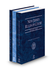 New Jersey Rules of Court - State, State KeyRules, and Federal, 2025 ed. (Vols. I-II, New Jersey Court Rules)