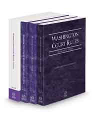 Washington Court Rules - State, Federal, Federal KeyRules, and Local, 2022 ed. (Vols. I-III, Washington Court Rules)