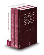 Washington Court Rules - State, Federal, Federal KeyRules, and Local, 2024 ed. (Vols. I-III, Washington Court Rules)