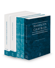 Washington Court Rules - State, Federal, Federal KeyRules, Local and Local KeyRules, 2023 ed. (Vols. I-IIIA, Washington Court Rules)