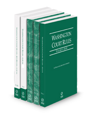 Washington Court Rules - State, Federal, Federal KeyRules, Local and Local KeyRules, 2025 ed. (Vols. I-IIIA, Washington Court Rules)