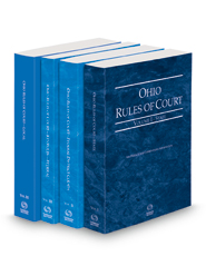 Ohio Rules of Court - State, Federal, Federal KeyRules, and Local, 2022 ed. (Vols. I-III, Ohio Court Rules)