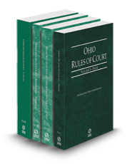 Ohio Rules of Court - State, Federal, Federal KeyRules, and Local, 2024 ed. (Vols. I-III, Ohio Court Rules)
