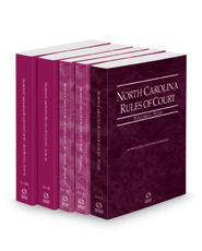 North Carolina Rules of Court - State, Federal, Federal KeyRules, Local and Local KeyRules, 2023 ed. (Vols. I-IIIA, North Carolina Court Rules)