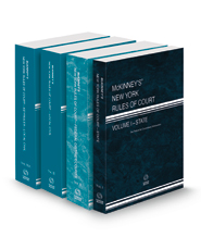 McKinney’s New York Rules of Court - State, Federal District, Local and Local KeyRules, 2023 ed. (Vols. I-IIIA, New York Court Rules)