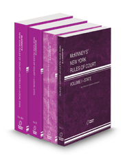 McKinney’s New York Rules of Court - State, Federal District, Local and Local KeyRules, 2025 ed. (Vols. I-IIIA, New York Court Rules)