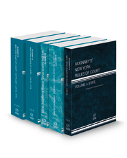 McKinney's New York Rules of Court - State, Federal District, Federal Bankruptcy, Local Civil and Local Civil KeyRules, 2023 ed. (V. I-IIIA, New York Court Rules)