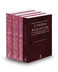 California Rules of Court - State, Federal District Courts, Federal Bankruptcy Courts and Federal KeyRules, 2024 ed. (Vols. I-IIB, California Court Rules)