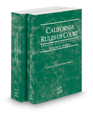 California Rules of Court Federal Dis Legal Solutions