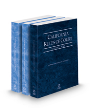 California Rules of Court - State, Federal District Courts and Federal KeyRules, 2022 revised ed. (Vols. I-IIB, California Court Rules)