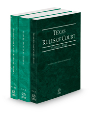 Texas Rules of Court - State, Federal and Federal KeyRules, 2022 ed. (Vols. I-IIA, Texas Court Rules)