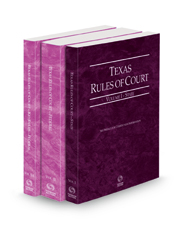 Texas Rules of Court - State, Federal and Federal KeyRules, 2023 ed. (Vols. I-IIA, Texas Court Rules)