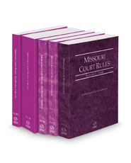 Missouri Court Rules - State, Federal, Federal KeyRules, Circuit and Circuit KeyRules, 2023 ed. (Vols. I-IIIA, Missouri Court Rules)