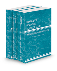McKinney's New York Rules of Court - Federal District Courts, Federal Bankruptcy Courts and Federal District Courts KeyRules, 2023 ed. (Vols. II, IIA & IIB, New York Court Rules)
