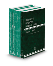 McKinney's New York Rules of Court - State, Federal District, Federal Bankruptcy and Federal District KeyRules, 2024 ed. (Vols. I, II, IIA, IIB, New York Court Rules)