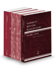 McKinney's New York Rules of Court - State, Federal District Courts, Federal District Courts KeyRules and Local, 2022 ed. (Vols. I, II, IIB & III, New York Court Rules)