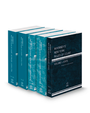 McKinney's New York Rules of Court - State, Federal District, Federal District KeyRules, Local and Local KeyRules 2023 ed. (Vols. I, II, IIB, III & IIIA, New York Court Rules)