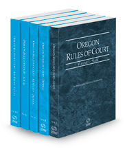 Oregon Rules of Court - State, Federal, Federal KeyRules, Local and Local KeyRules, 2021 ed. (Vols. I-IIIA, Oregon Court Rules)