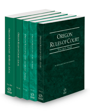 Oregon Rules of Court - State, Federal, Federal KeyRules, Local and Local KeyRules, 2022 ed. (Vols. I-IIIA, Oregon Court Rules)