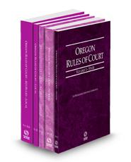 Oregon Rules of Court - State, Federal, Federal KeyRules, Local and Local KeyRules, 2024 ed. (Vols. I-IIIA, Oregon Court Rules)