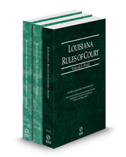 Louisiana Rules of Court - State, Federal and Federal KeyRules, 2024 ed. (Vols. I-IIA, Louisiana  Court Rules)