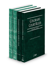 Colorado Court Rules - State, State KeyRules, Federal and Federal KeyRules, 2025 ed. (Vols. I-IIA, Colorado Court Rules)