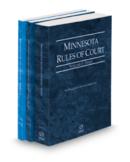 Minnesota Rules of Court - State, State KeyRules and Federal, 2022 ed. (Vols. I-II, Minnesota Court Rules)