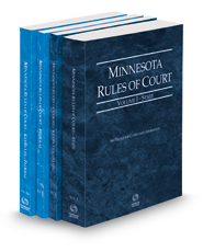 Minnesota Rules of Court - State, State KeyRules, Federal and Federal KeyRules, 2022 ed. (Vols. I-IIA, Minnesota Court Rules)
