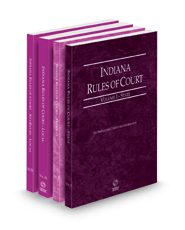 Indiana Rules of Court - State, Federal, Local and Local KeyRules, 2023 ed. (Volumes I-IIIA, Indiana Court Rules)