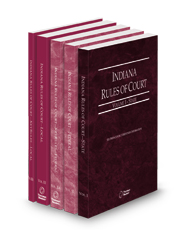 Indiana Rules of Court - State, Federal, Federal KeyRules, Local and Local KeyRules, 2025 ed. (Vols. I-IIIA, Indiana Court Rules)