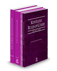 Kentucky Rules of Court - State, Federal, Local and Local KeyRules, 2024 ed. (Vols. I-IIIA, Kentucky Court Rules)