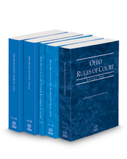 Ohio Rules of Court - State, Federal District, Federal Bankruptcy, Local and Local KeyRules, 2022 ed. (Vols. I-IIA and III-IIIA, Ohio Court Rules)