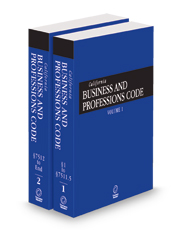 California Business and Professions Code, 2025 ed. (California Desktop Codes)