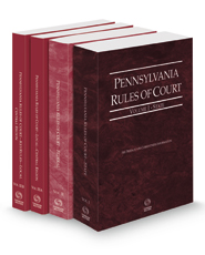 Pennsylvania Rules of Court - State, Federal, Local Central and Local Central KeyRules, 2022 revised ed. (Vols. I, II, IIIA & IIIB, Pennsylvania Court Rules)