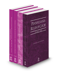 Pennsylvania Rules of Court - State, Federal, Local Central and Local Central KeyRules, 2024 revised ed. (Vols. I, II, IIIA & IIIB, Pennsylvania Court Rules)