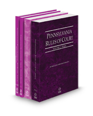 Pennsylvania Rules of Court - State, Federal, Local Eastern and Local Eastern KeyRules, 2023 revised ed. (Vols. I, II, IIIC and IIID, Pennsylvania Court Rules)