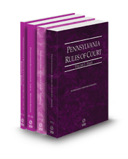 Pennsylvania Rules of Court - State, Federal, Local Western and Local Western KeyRules, 2023 revised ed. (Vols. I, II, IIIE & IIIF, Pennsylvania Court Rules)
