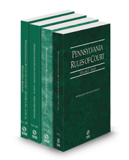 Pennsylvania Rules of Court - State, Federal, Local Western and Local Western KeyRules, 2024 ed. (Vols. I, II, IIIE & IIIF, Pennsylvania Court Rules)
